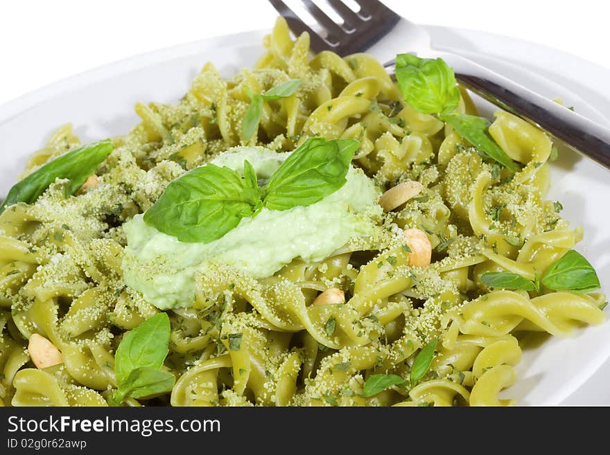 Pasta With Basil Pesto