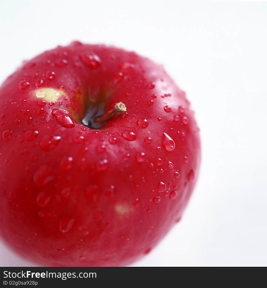 Apple on a white background