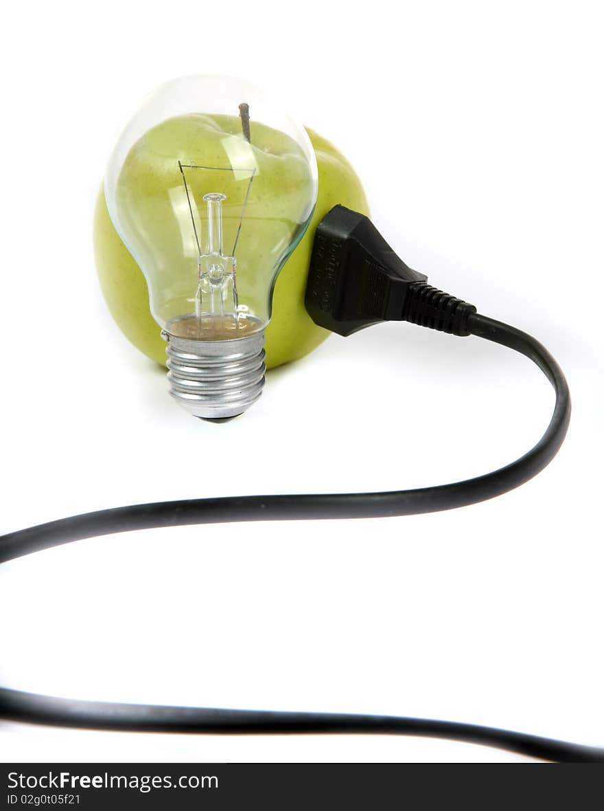 Electrical Apple With Electrical Cord