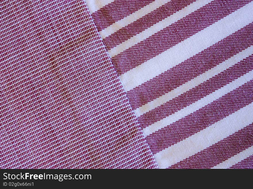 A background of two different types of textured fabric. A background of two different types of textured fabric