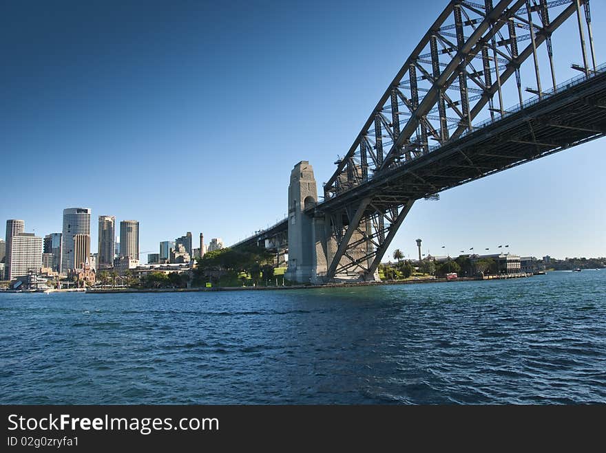 Sunny August Morning in the Bay of Sydney, Australia. Sunny August Morning in the Bay of Sydney, Australia