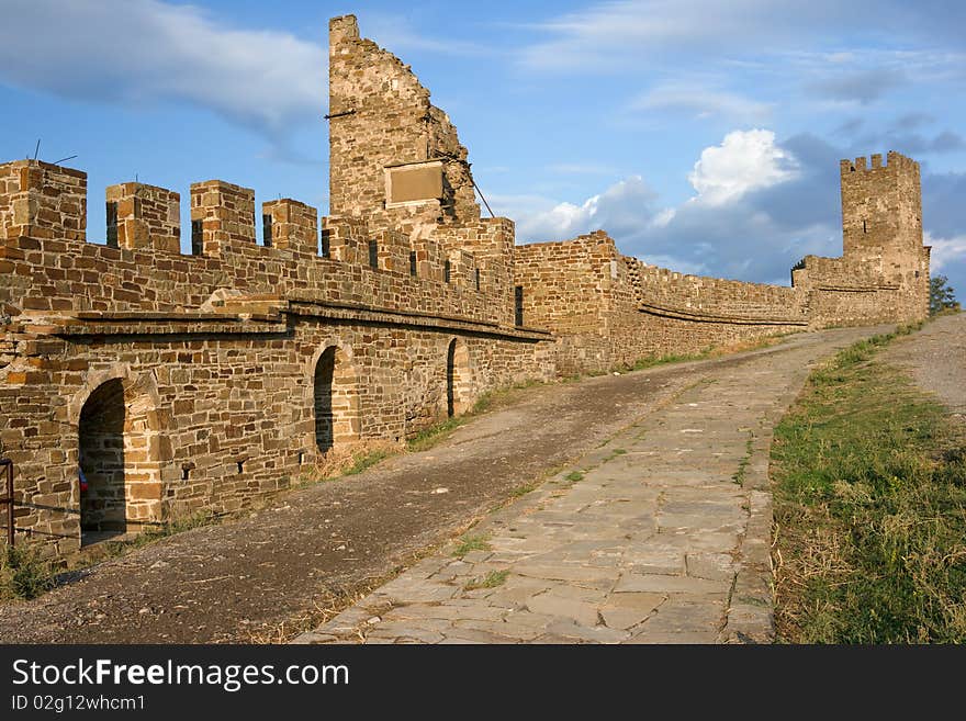 Medieval Genoese stronghold in Crimea