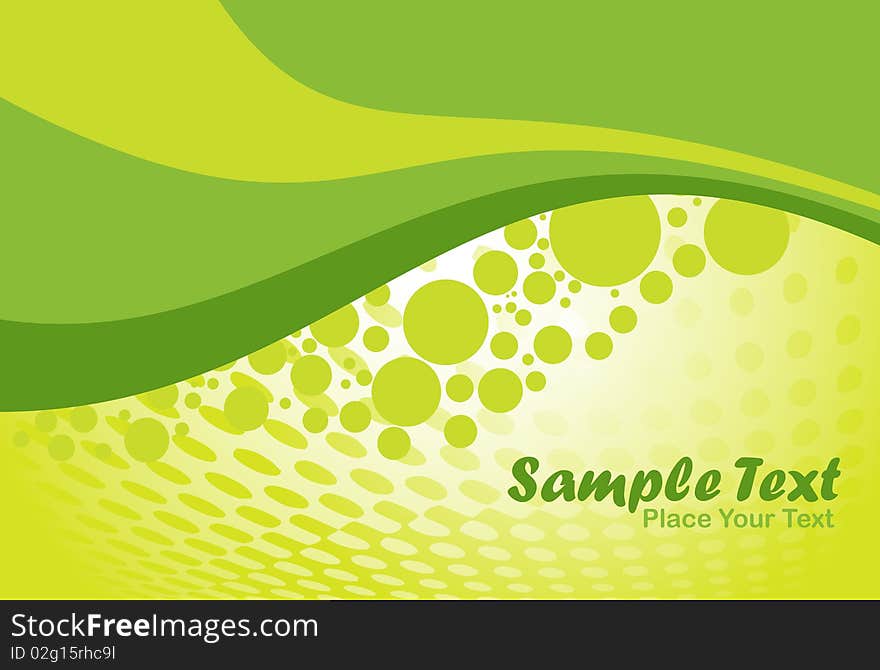 Abstract wave background, illustration