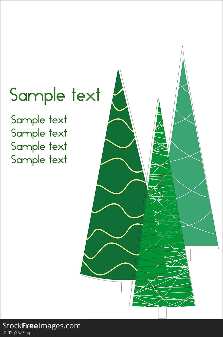 Simple Abstract Christmas background with place for text