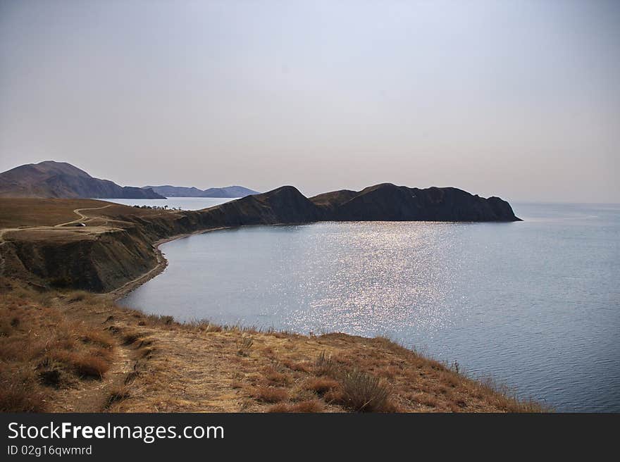 Solar Path. Coast Of Crimea.