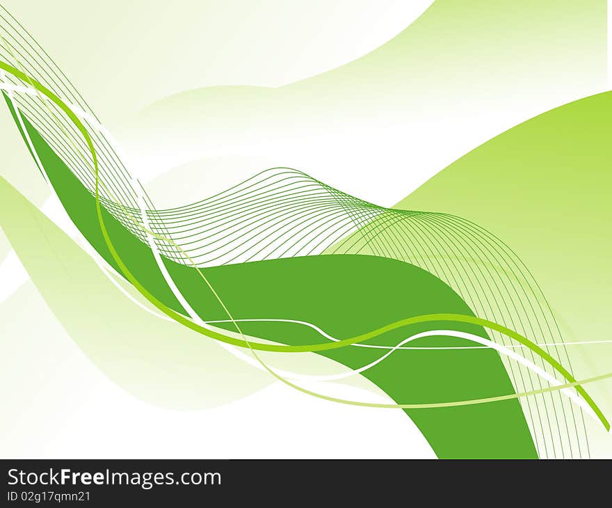 Abstract wave background, illustration