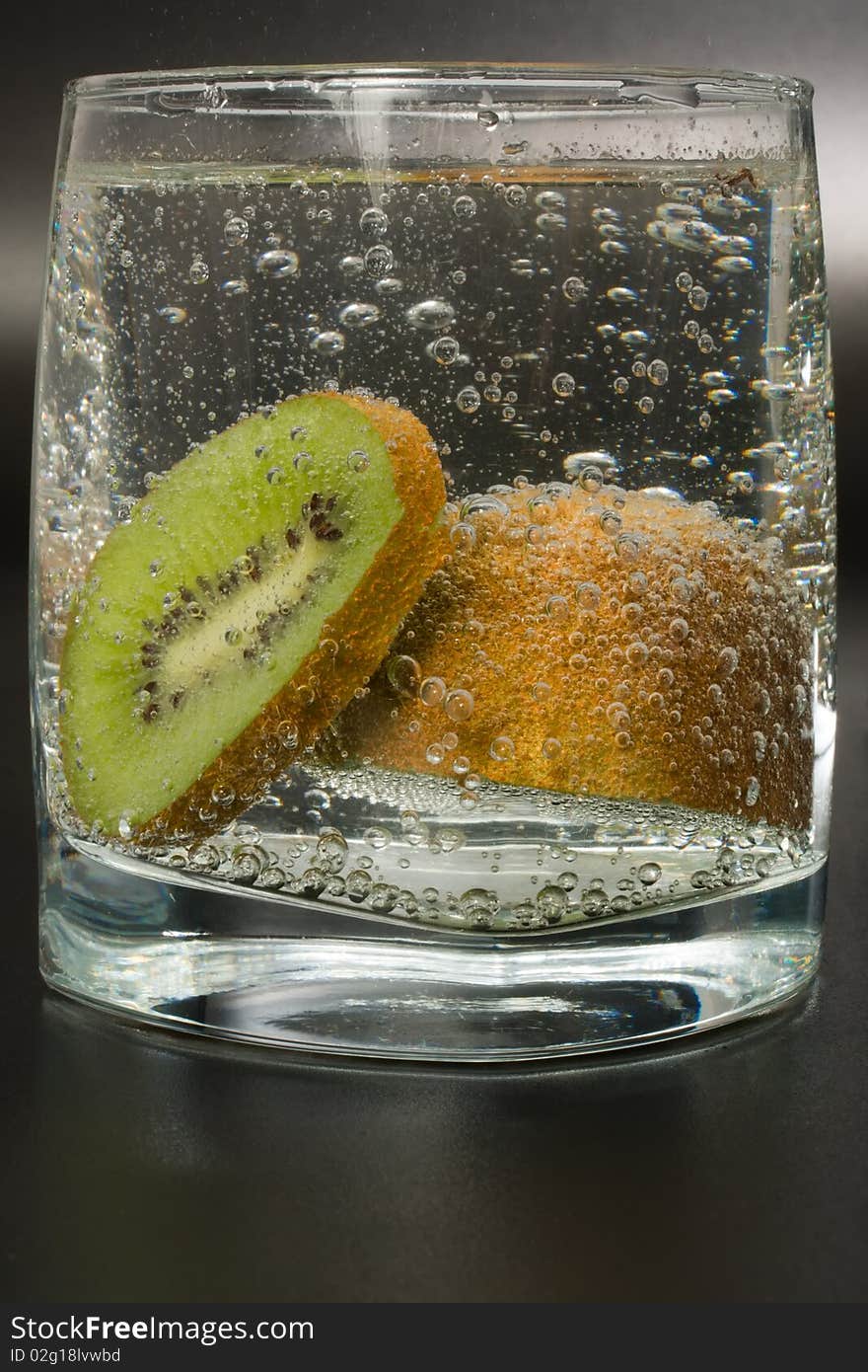 Cocktail Glass With Kiwi