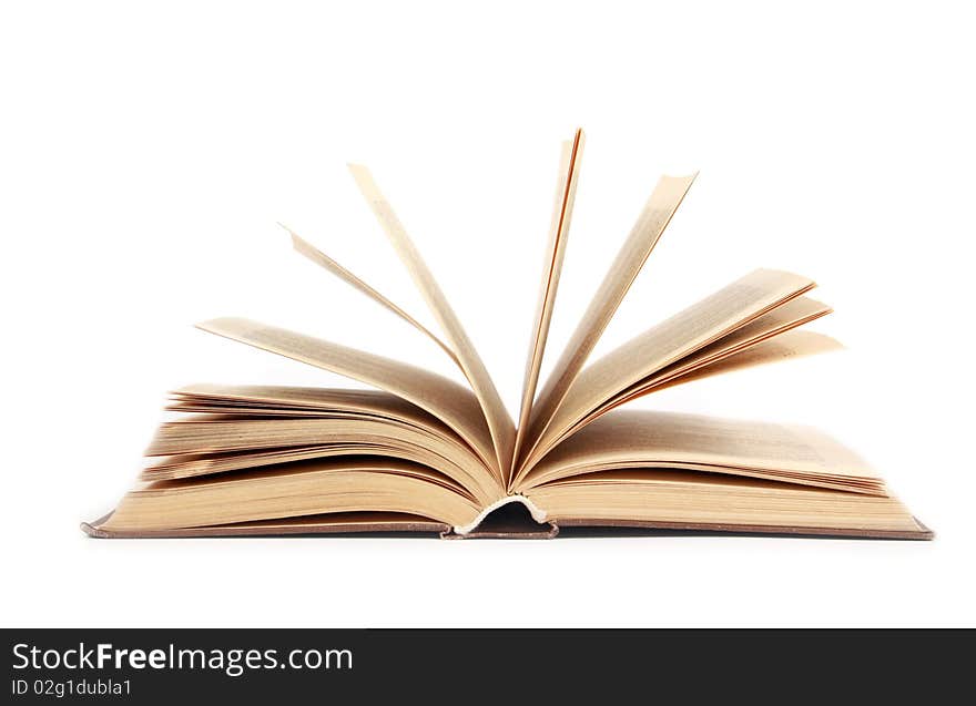 Open Book isolated on a white background