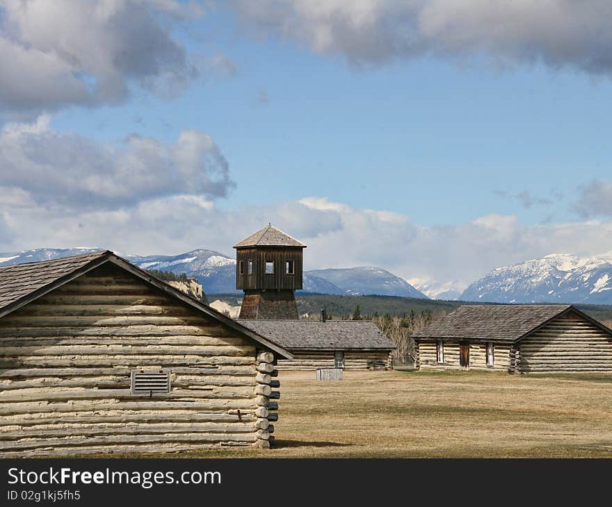 RCMP, Fort Steele in Rocky mountains, British Columbia