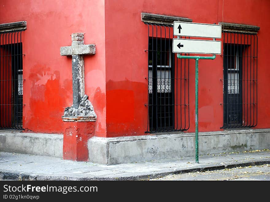 Corner in a mexican  street