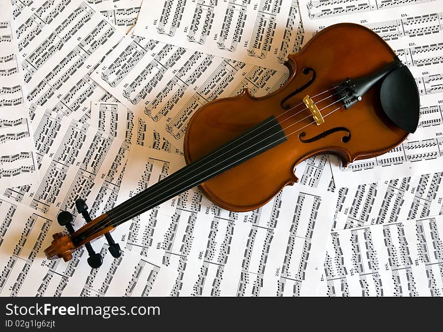 Photography old violine like background