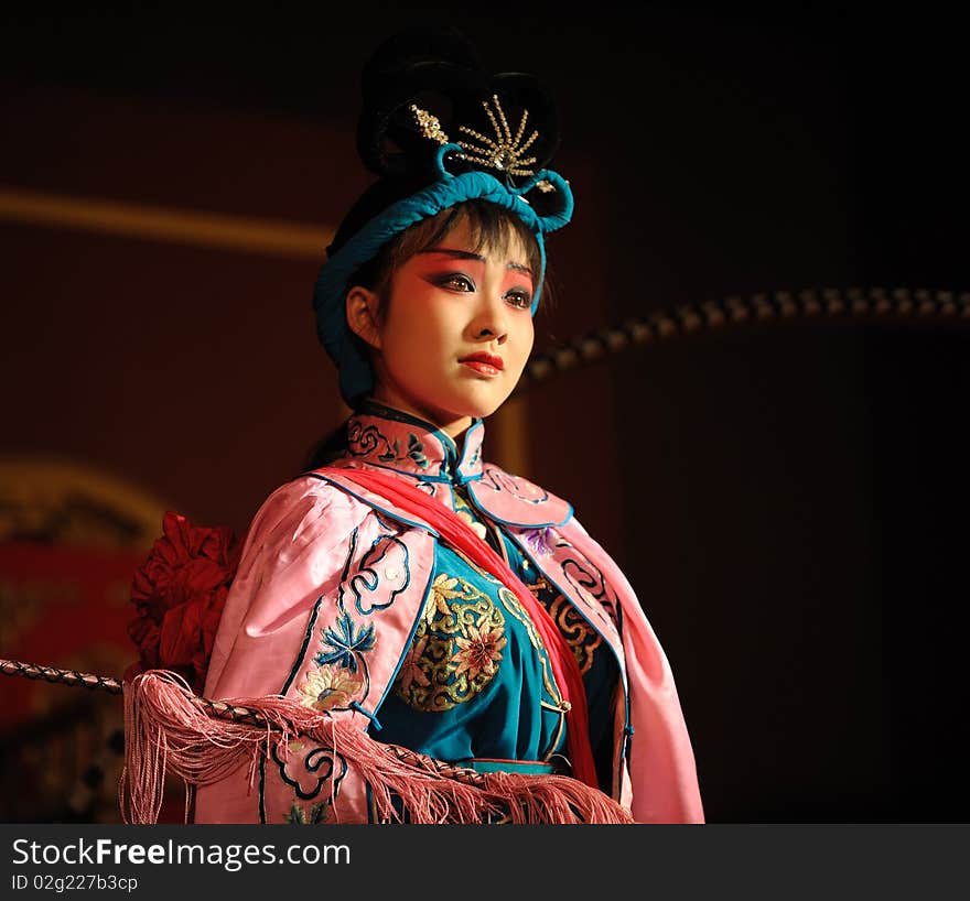 The beautiful china opera Actress.