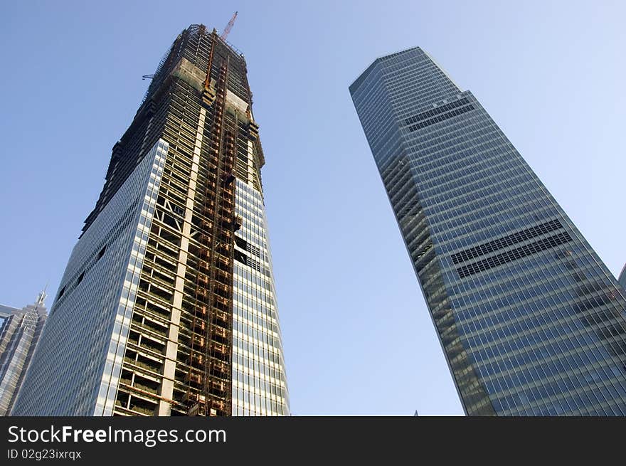 Modern skyscrapers in Shanghai