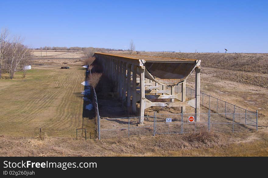 An old aqua duct that was used in the 1980's. It was decommissioned and replaced with an underground pipeline to reduse evaporation. An old aqua duct that was used in the 1980's. It was decommissioned and replaced with an underground pipeline to reduse evaporation.