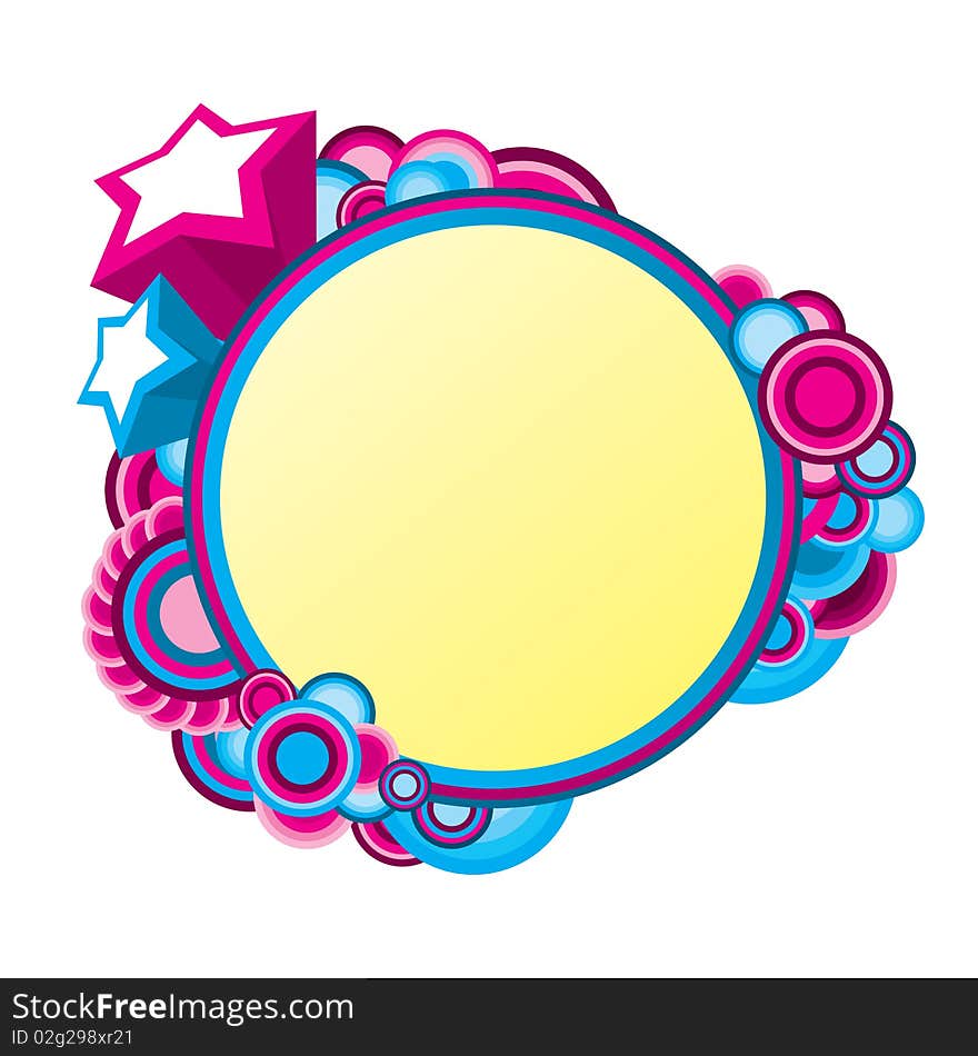 Colorful frame for your message. Colorful frame for your message