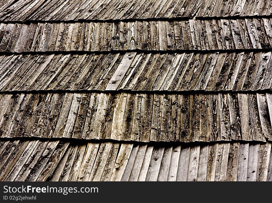 Close Up Wooden Tile Background, Shingles