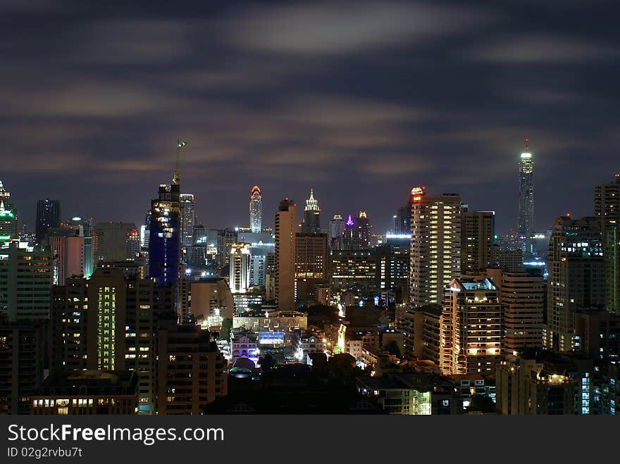 This is bangkok at night in thailand