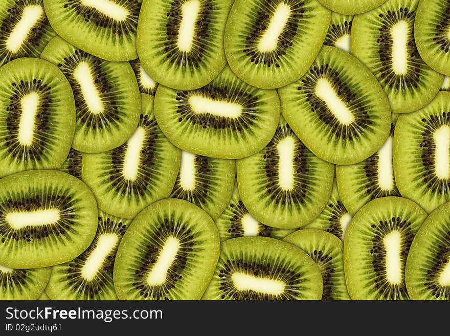 Fresh juicy kiwi fruit background