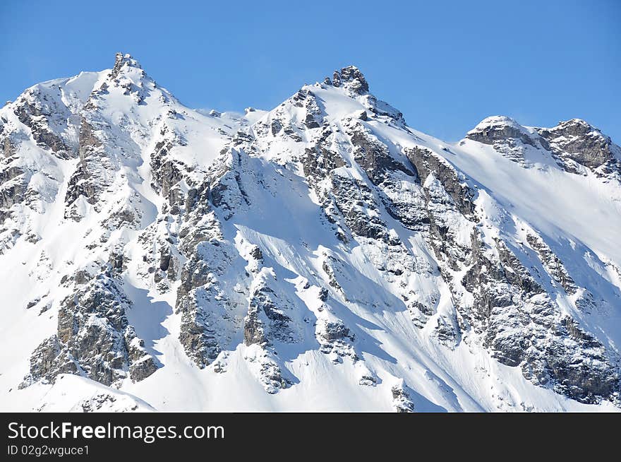 Pizol, famous Swiss skiing resort. Pizol, famous Swiss skiing resort