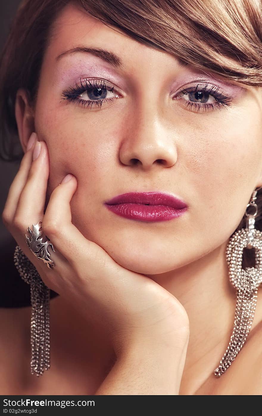 Portrait of beautiful young women - close up