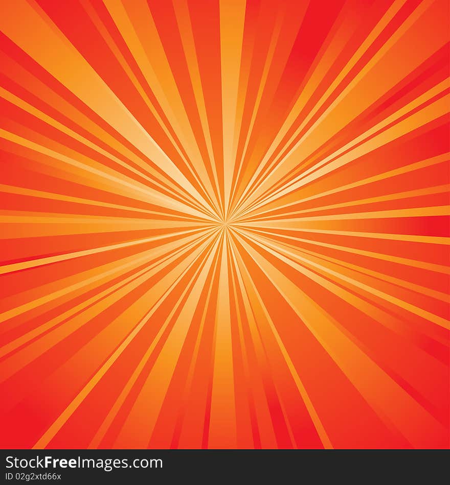 Illustration of a red shining background