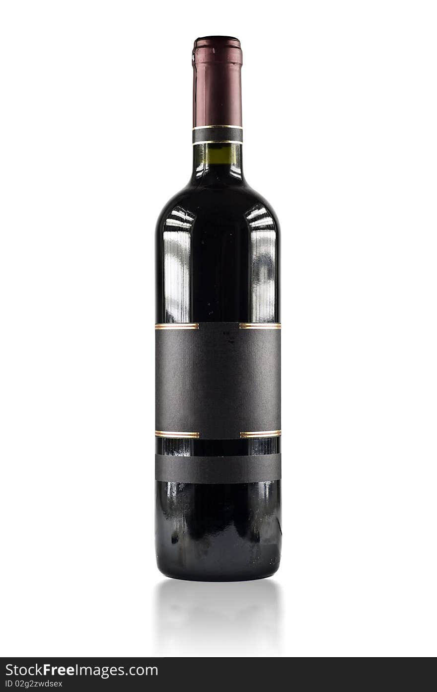 Red Wine Bottle (Clipping Path)