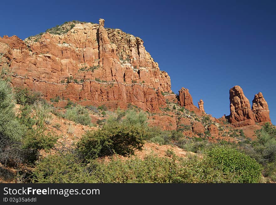 This large red rock formation almost looks like a bunny. This large red rock formation almost looks like a bunny.