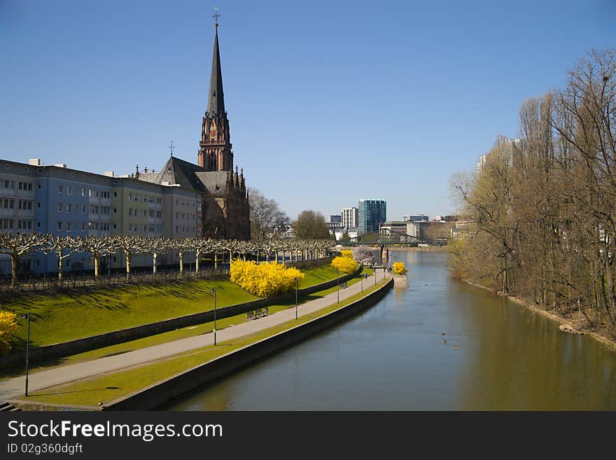 The Driekoenigskirche in Frankfurt, Germany