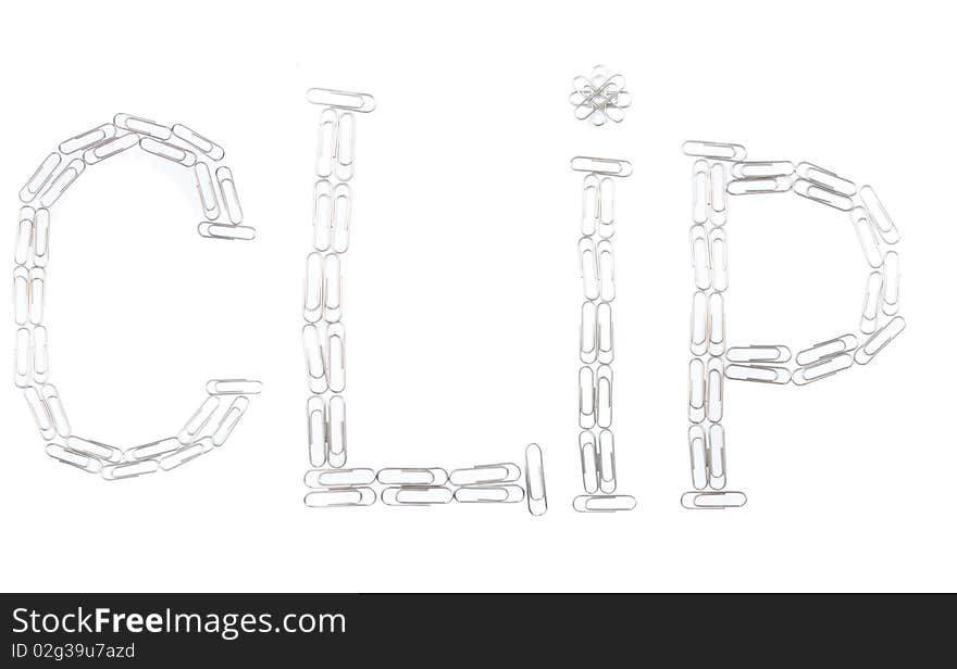 Word CLIP from paper clips