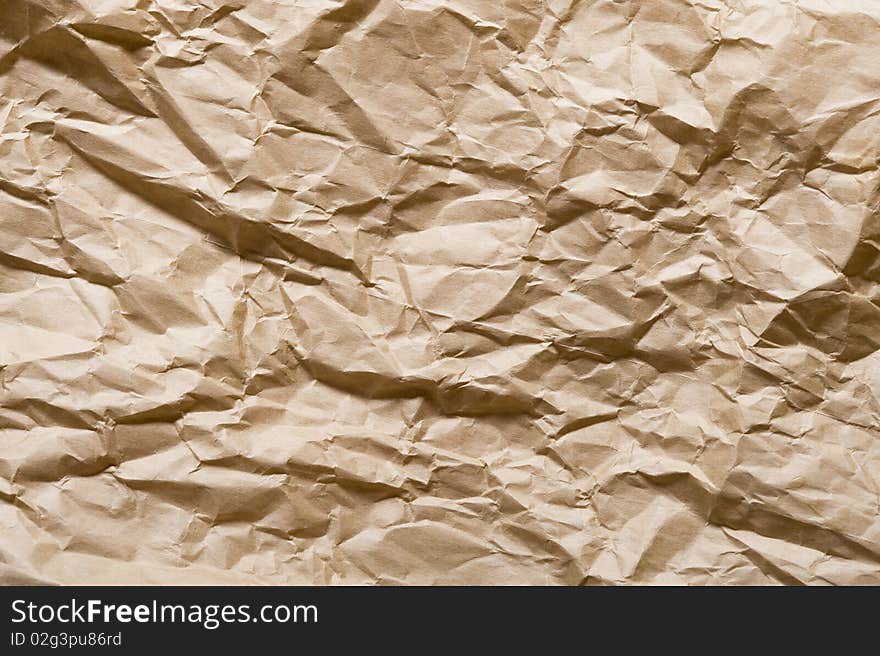 Background with brown paper. Creative abstract