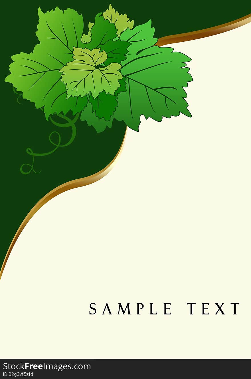 Illustration of abstract background from green petals. Illustration of abstract background from green petals