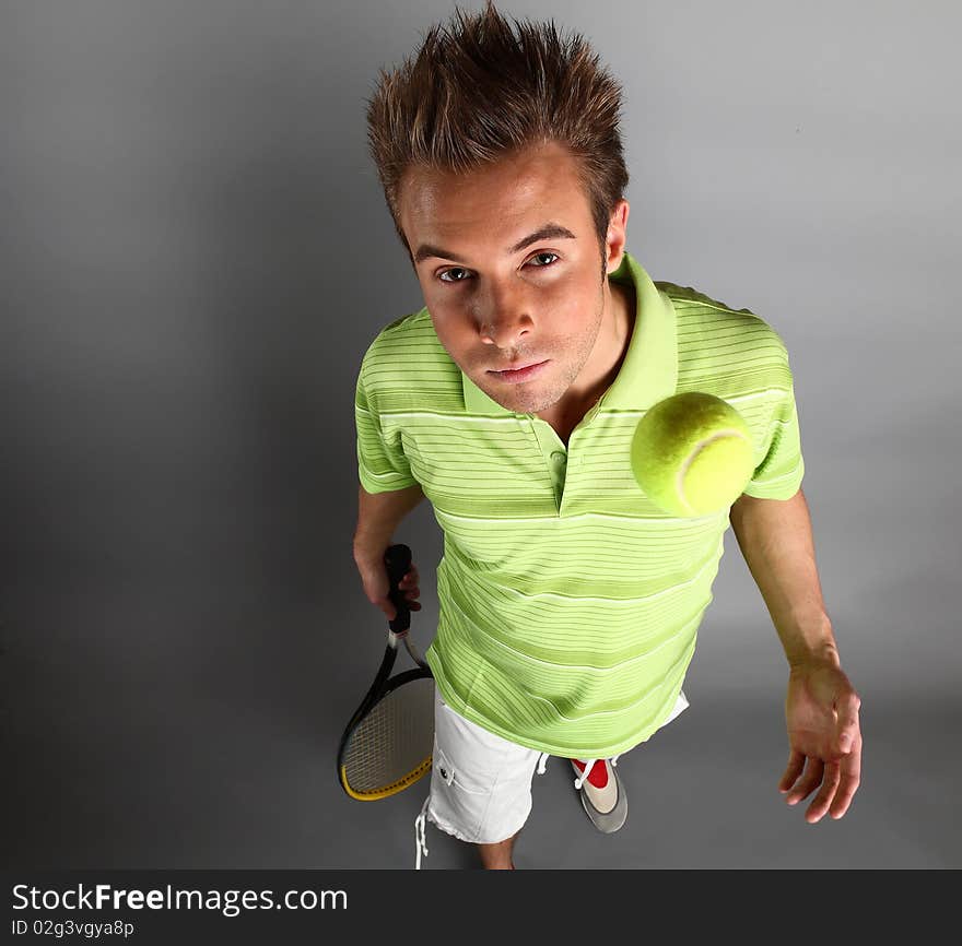 Young Attractive Tennis Player