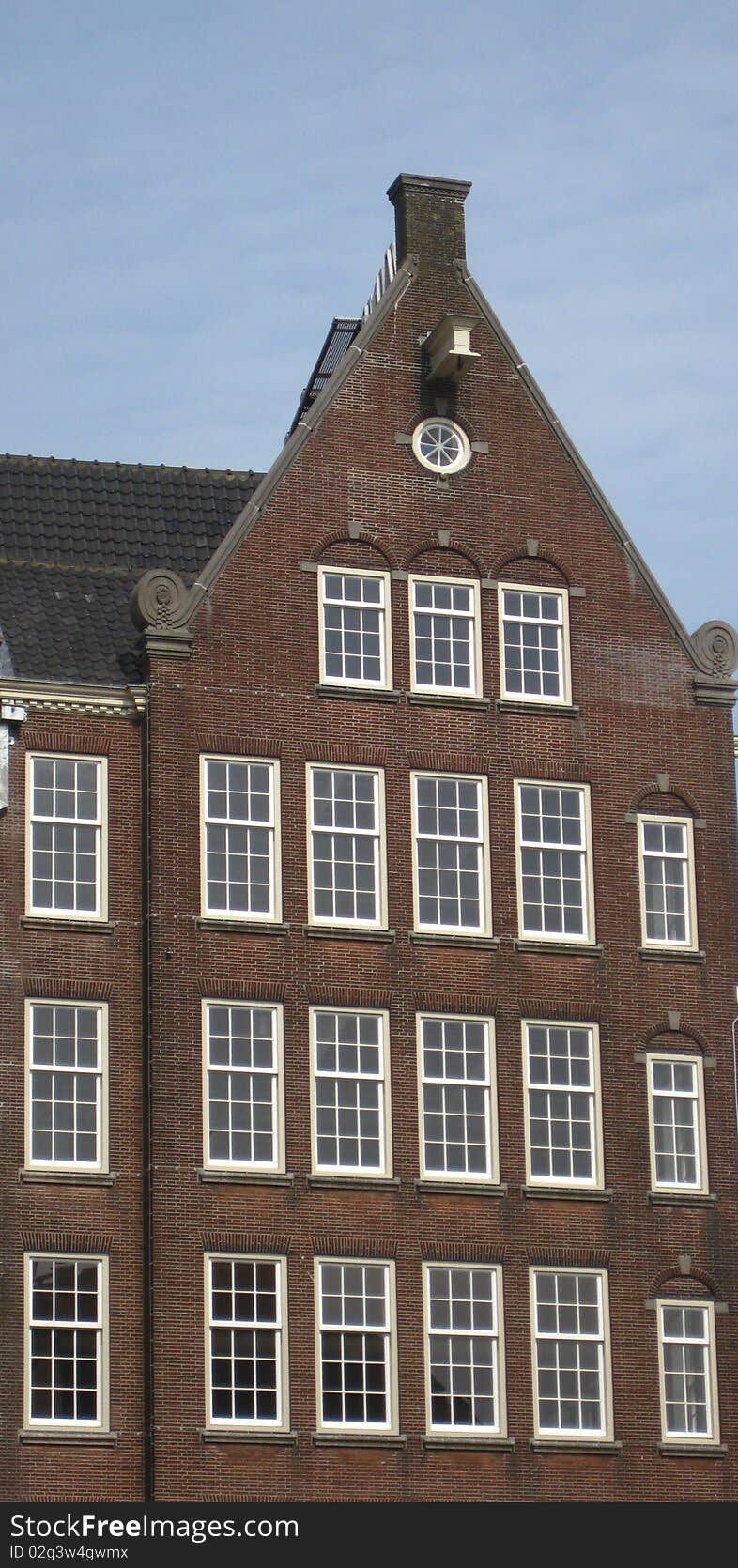 A traditional house in Amsterdam. A traditional house in Amsterdam