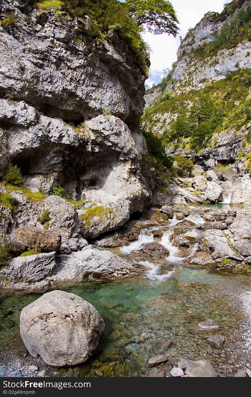 River Bellos in Canyon Anisclo - Spain