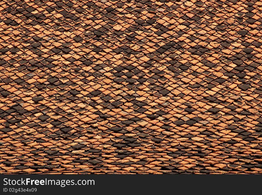 Abstract Texture Tiled Roof