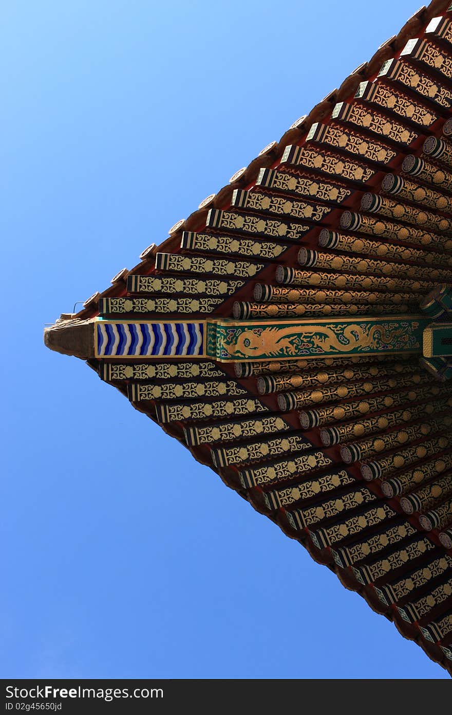 Patterned Canopy Of Temple