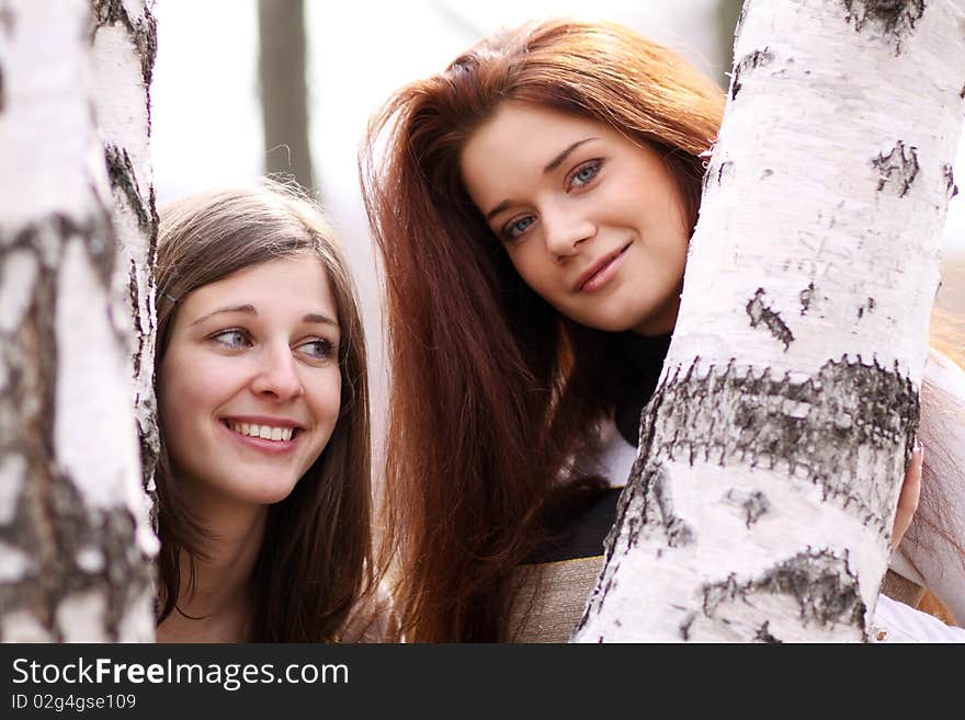 Two young women