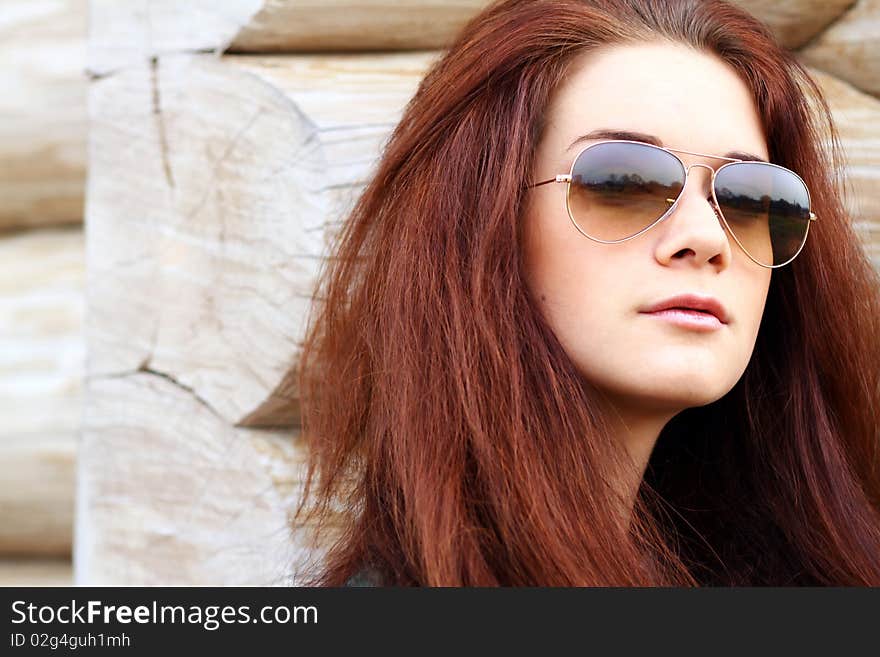 Closeup portrait of a beautiful young woman. Closeup portrait of a beautiful young woman