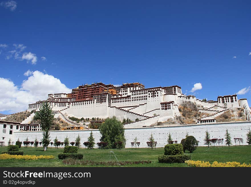 Polata palace in Lhasa, Tibet. Polata palace in Lhasa, Tibet