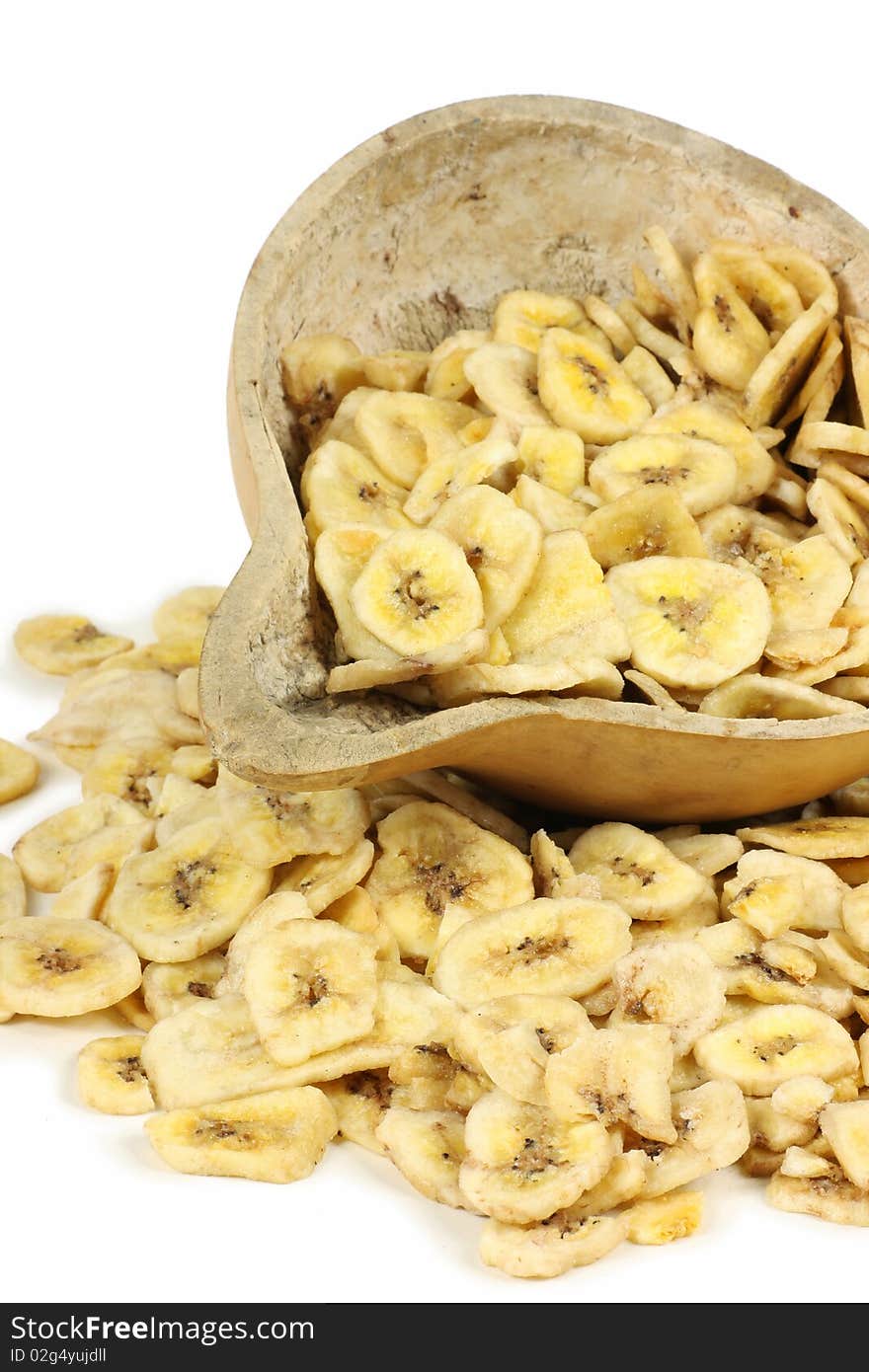 Sweetened banana chips