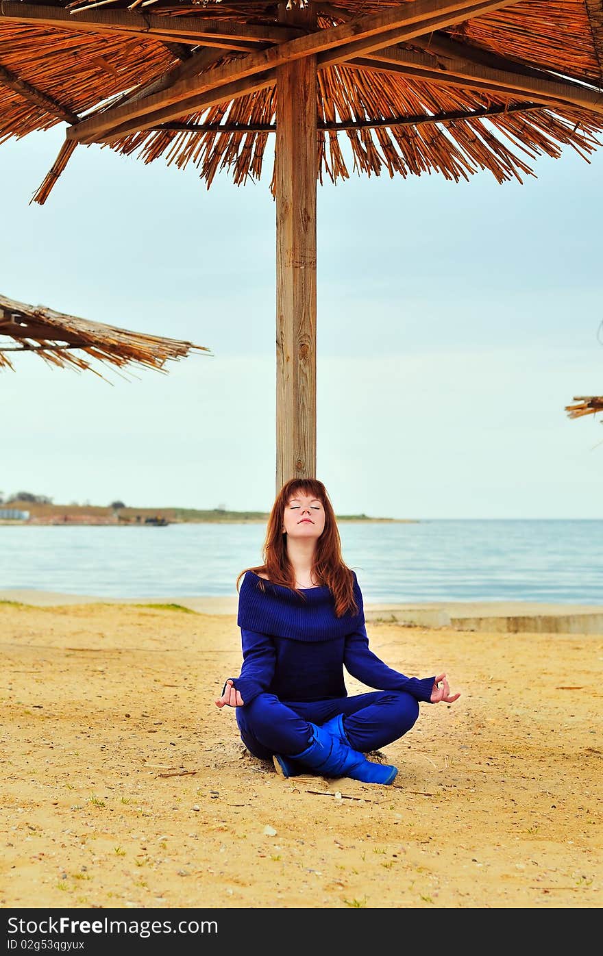 Meditation near the sea