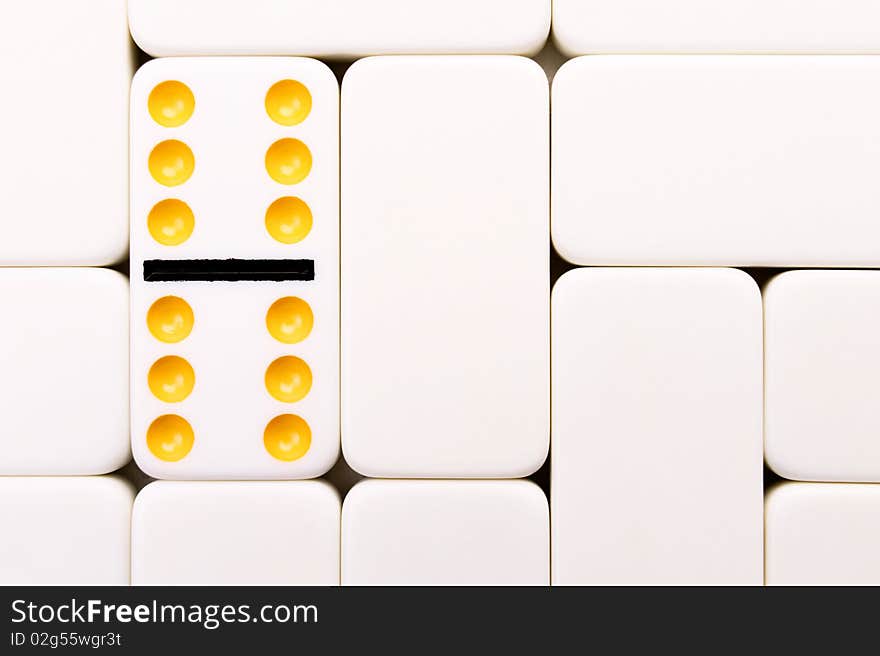 Background of arranged domino tiles. Background of arranged domino tiles