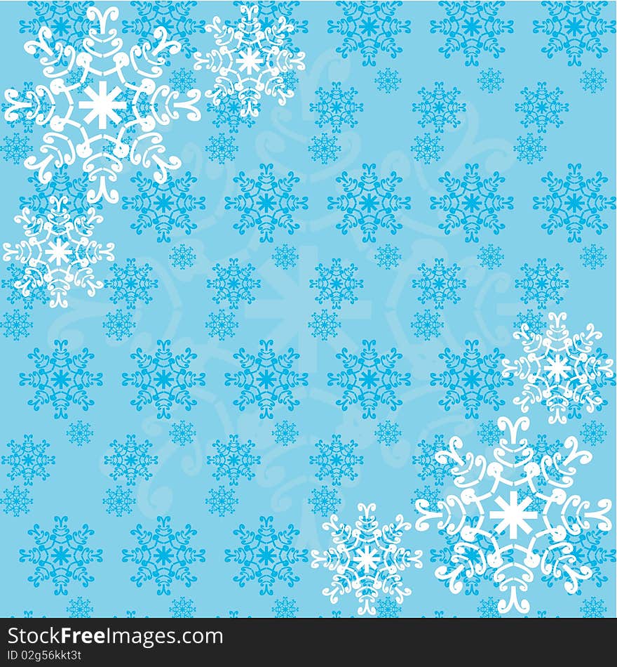 Background with snowflakes