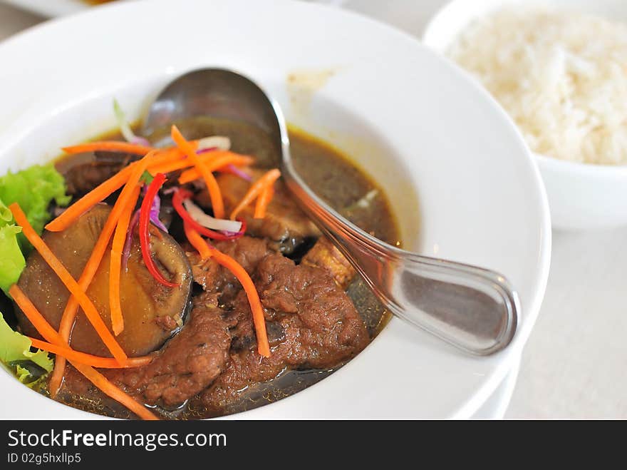 Sumptuous looking Chinese vegetarian mock chicken broth cooked with herbs and mushrooms. Suitable for concepts such as diet and nutrition, healthy lifestyle, and food and beverage.