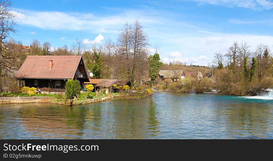 House on water