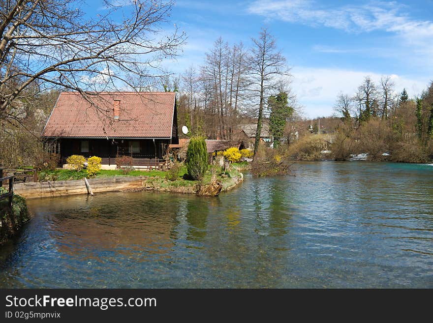 House on water