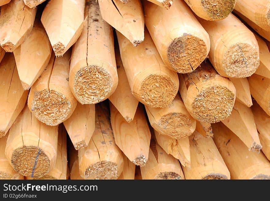 Wood On Construction Site