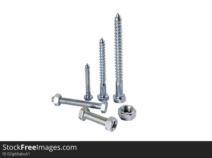 Assorted screws nuts and bolts