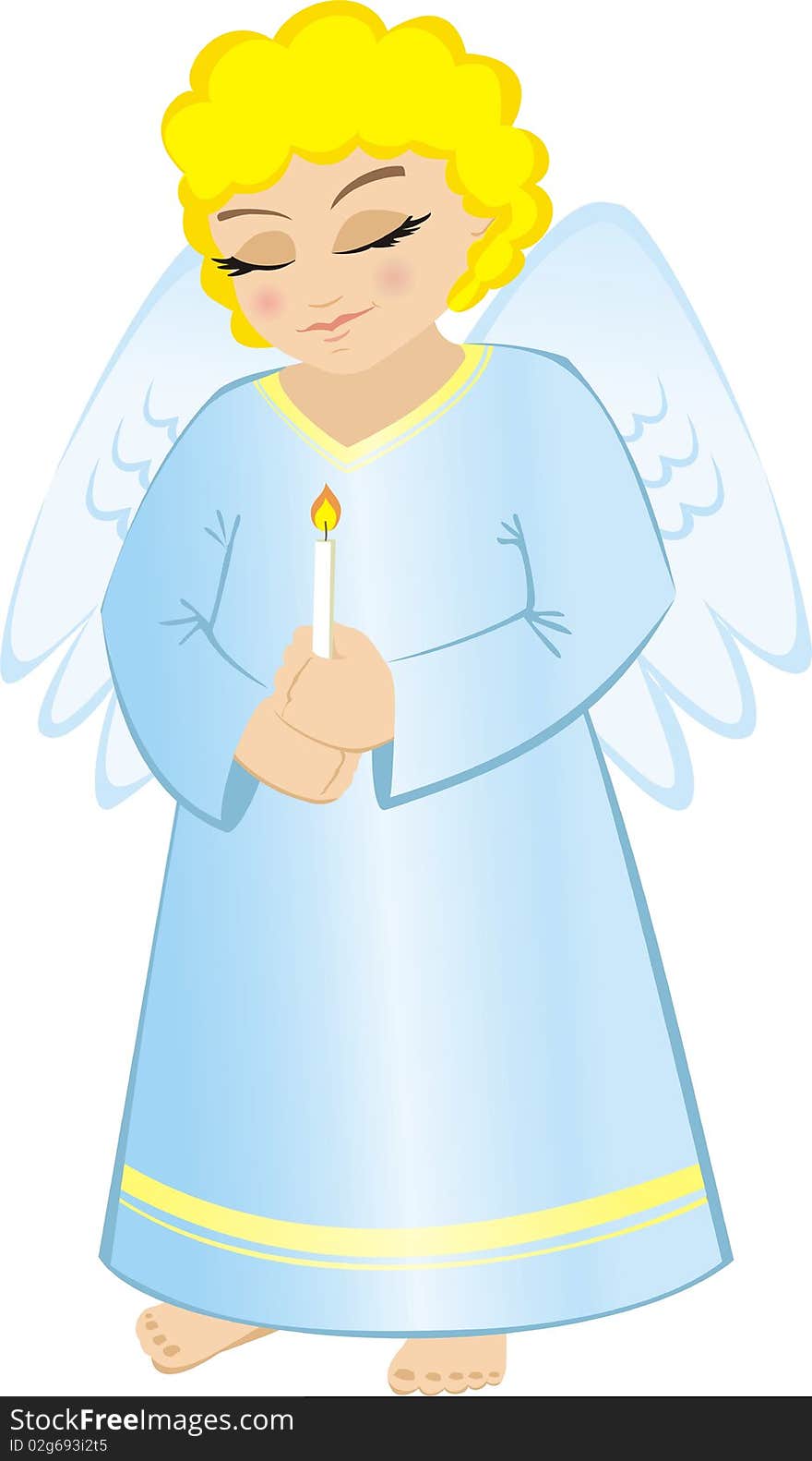 Angel with candle