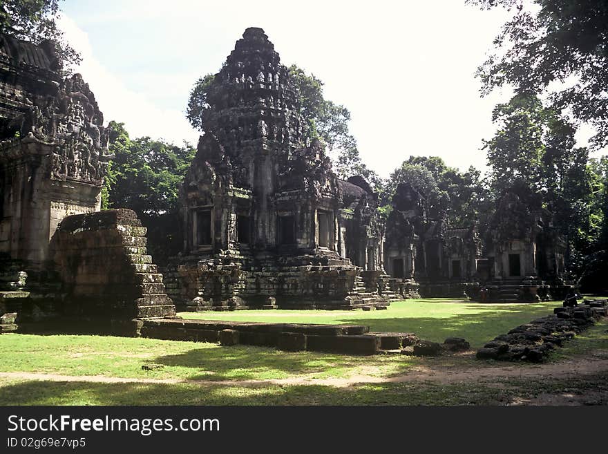 Part of Ankor Wat in Cambodia. Part of Ankor Wat in Cambodia